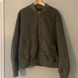 Banana Republic Olive Green Bomber Jacket | Large